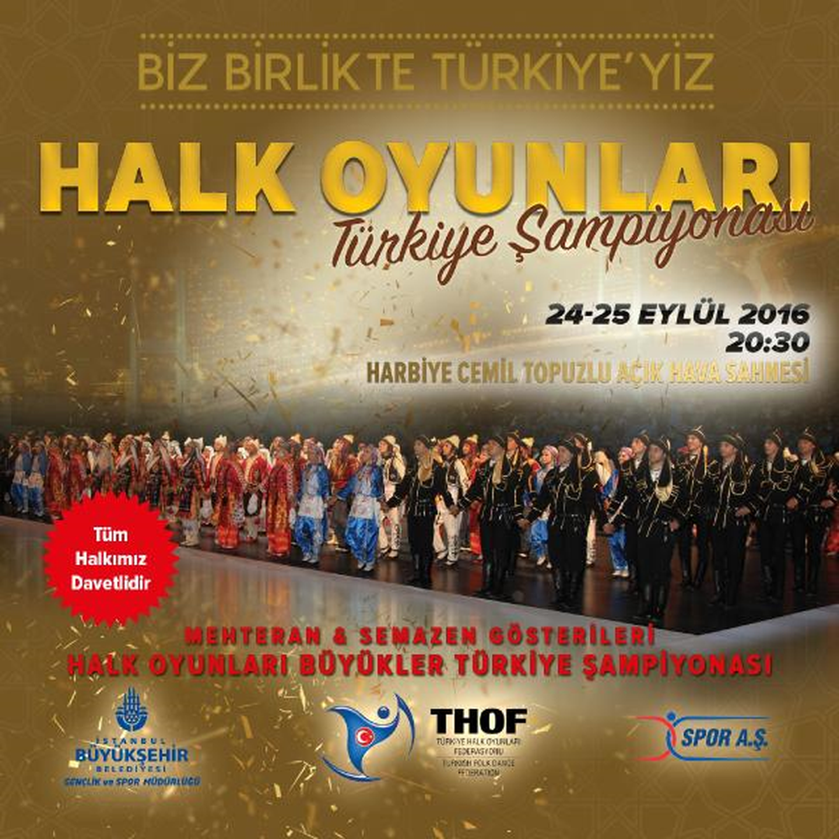 Büyükler Türkiye Halk Oyunları Şampiyonası Heyecanı Başlıyor