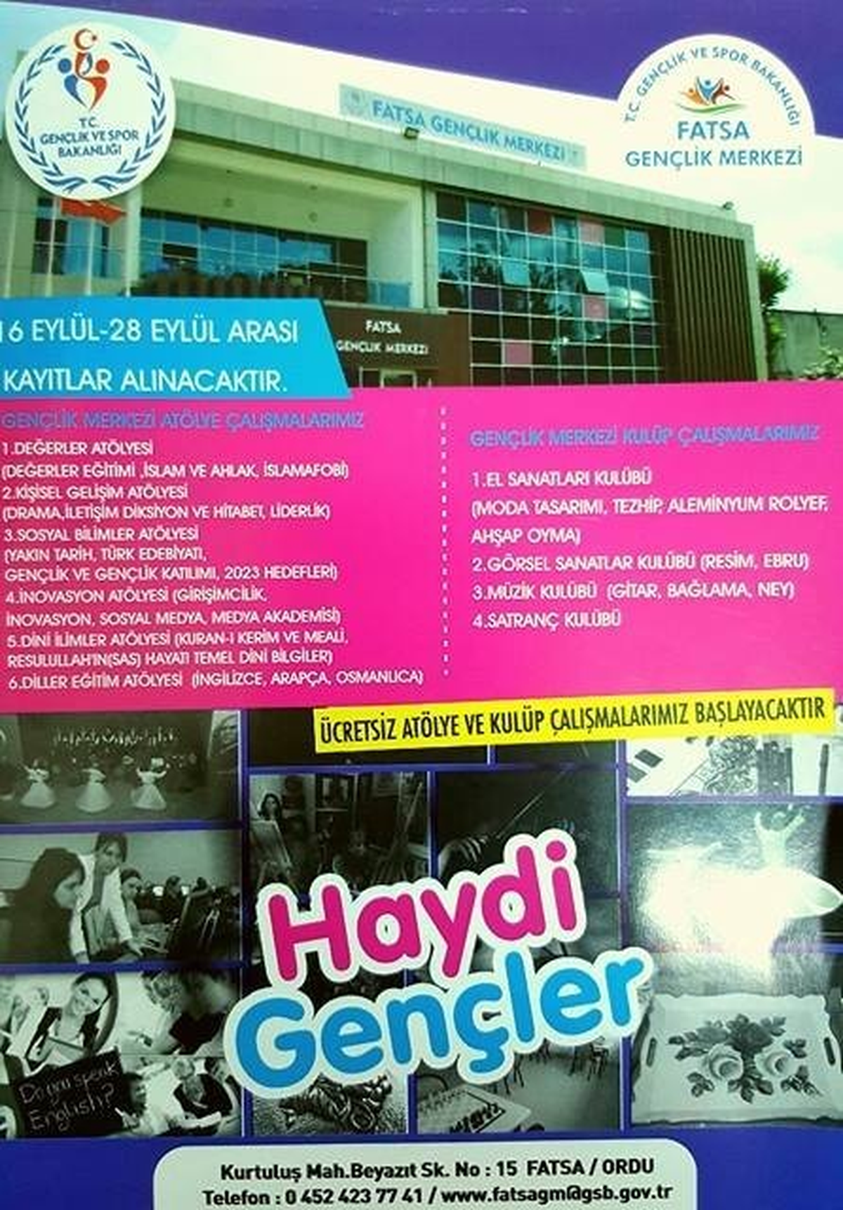 Gençlere \'Yeni Bir Nefes\' Projesi