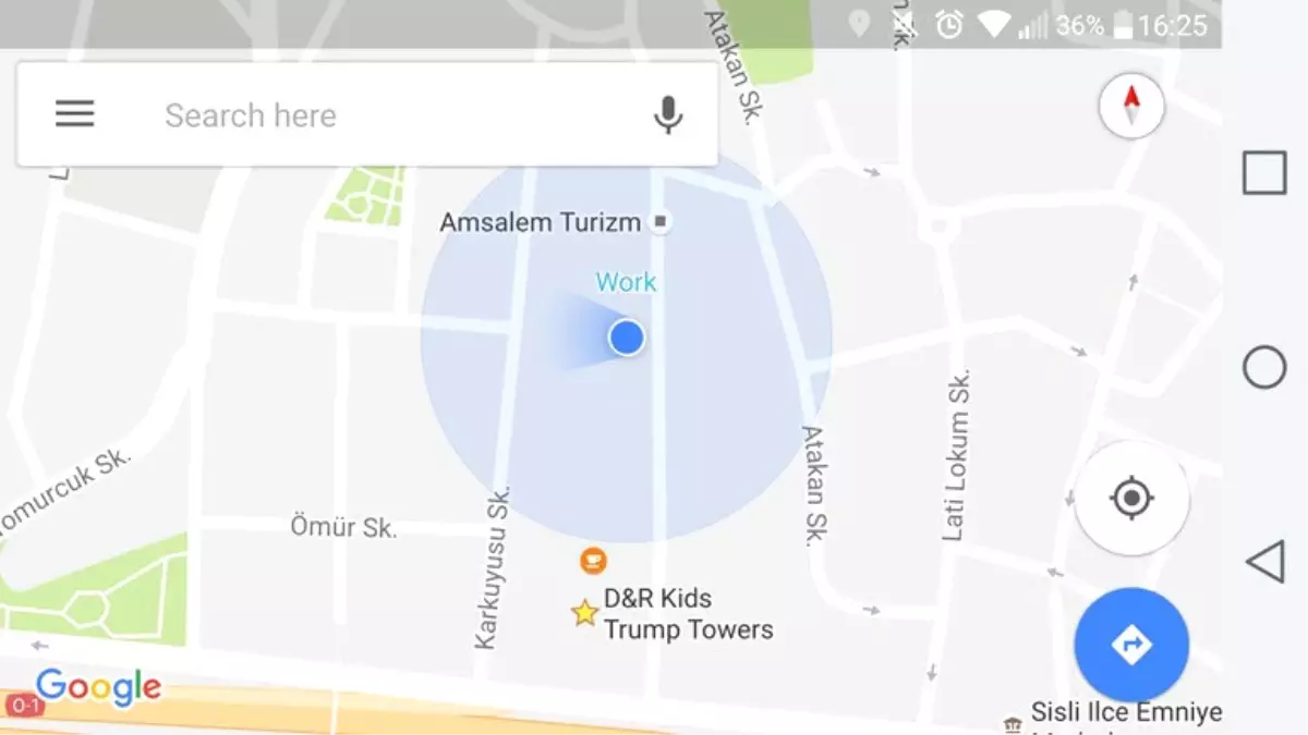 Google Maps\'e Yeni İşaret!