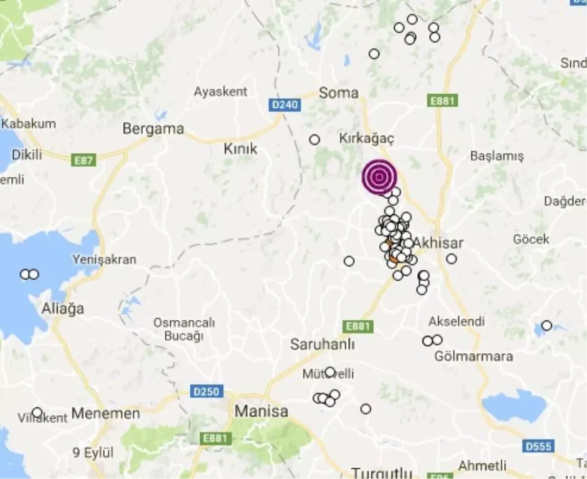 Akhisar\'da 3.8 Şiddetinde Deprem Meydana Geldi