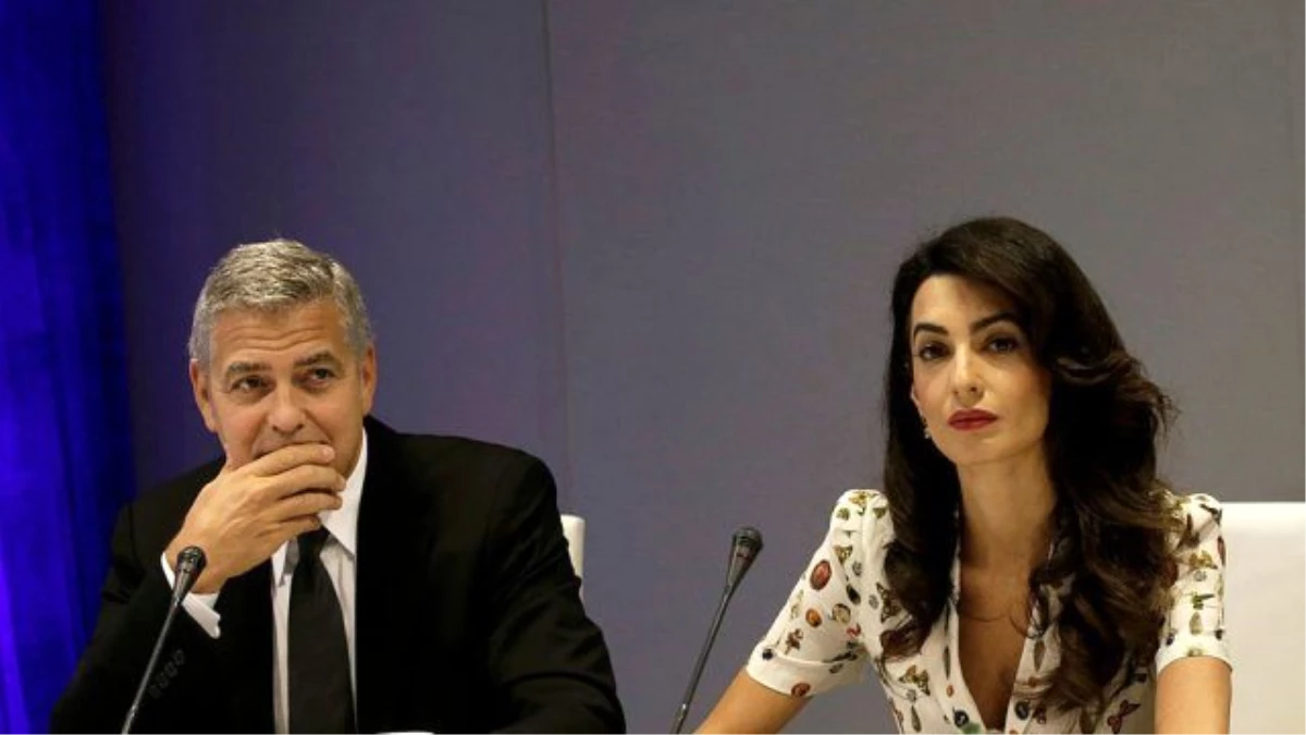 George ve Amal Clooney mülteciler için iş başında