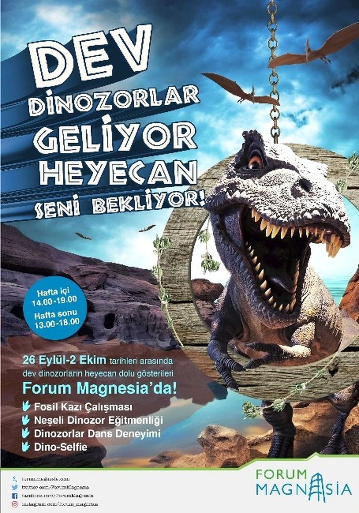Dinozorlar Manisa\'ya Geliyor