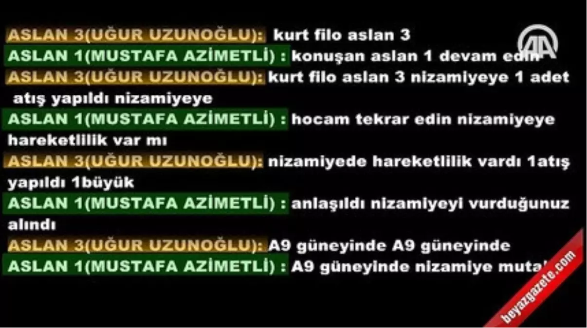 Özel Harekat\'ın Bombalanma Anları Telsiz Konuşmalarında