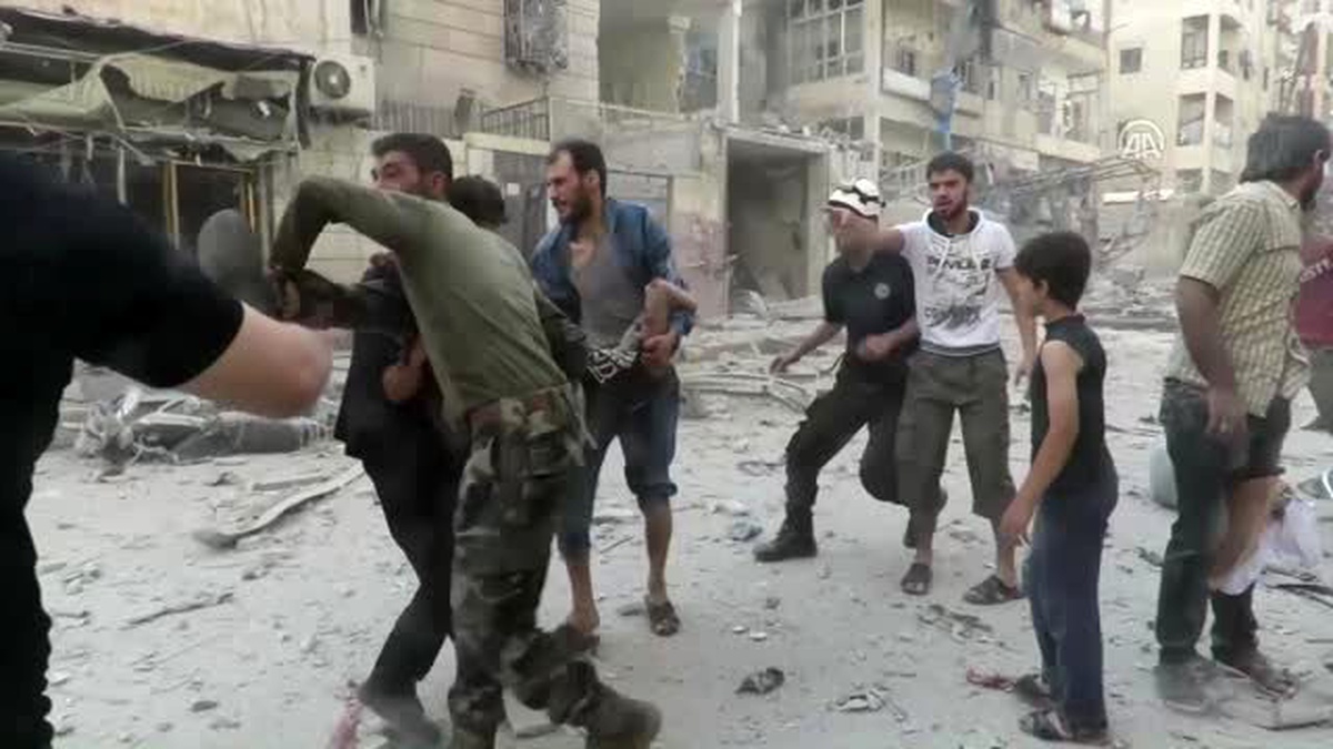 Halep\'te Sivil Yerleşim Alanlarına Saldırı