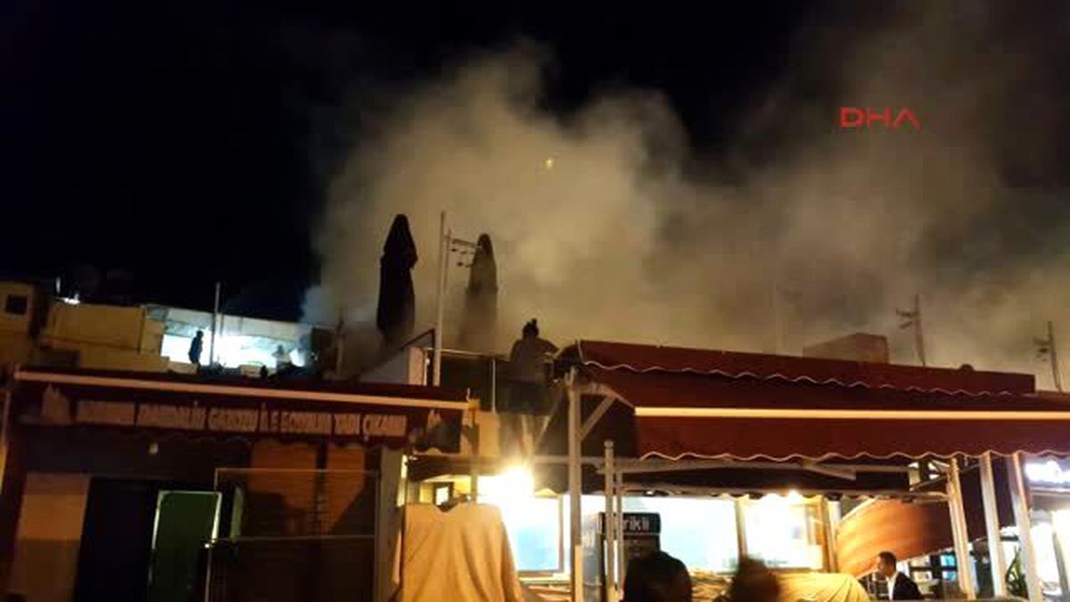 Bodrum Restorandaki Baca Yangını Korkuttu
