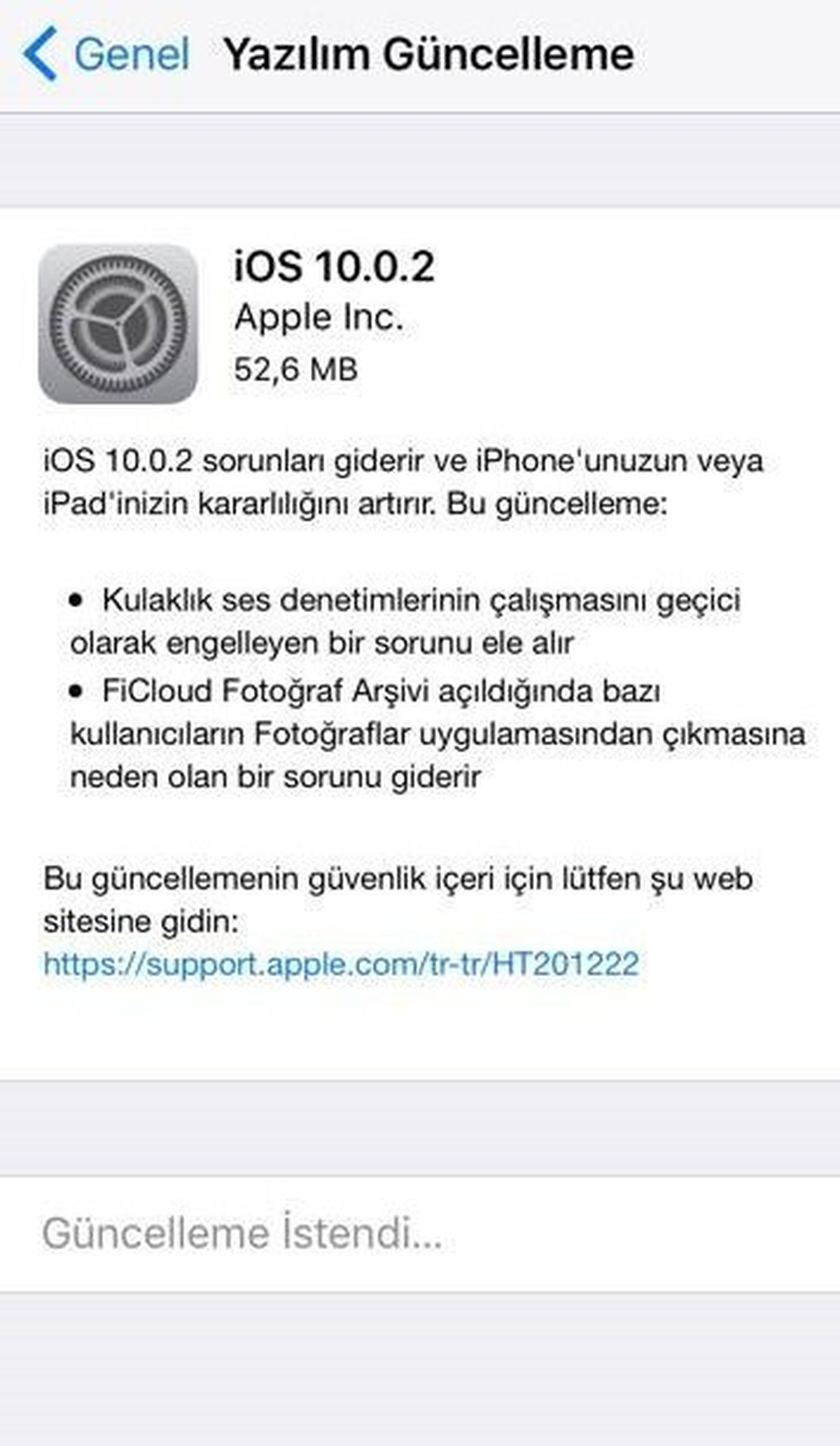 İos 10.0.2, Apple Mobil ve Tv İçin İlk Resmi Güncellemesini Yayımladı