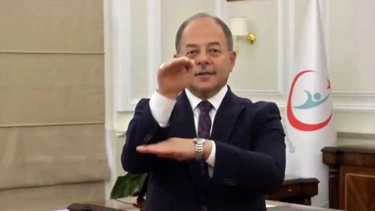 Sağlık Bakanı Akdağ\'dan İşaret Diliyle Mesaj