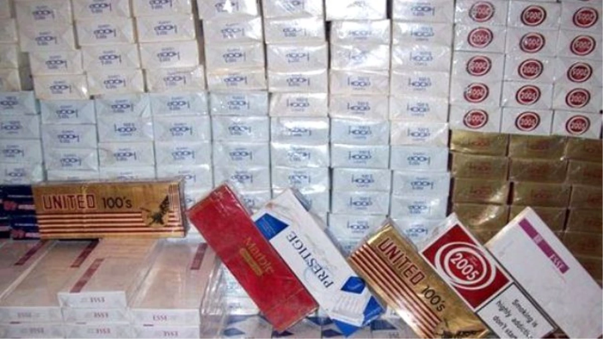 Siirt\'te Piyasa Değeri 200 Bin Liralık Kaçak Sigara Ele Geçirildi
