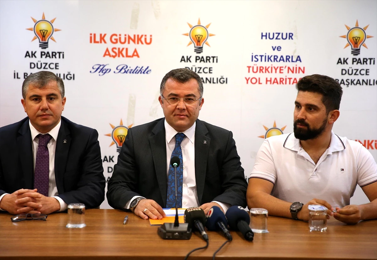 AK Parti Düzce İl Başkanı Keskin Açıklaması