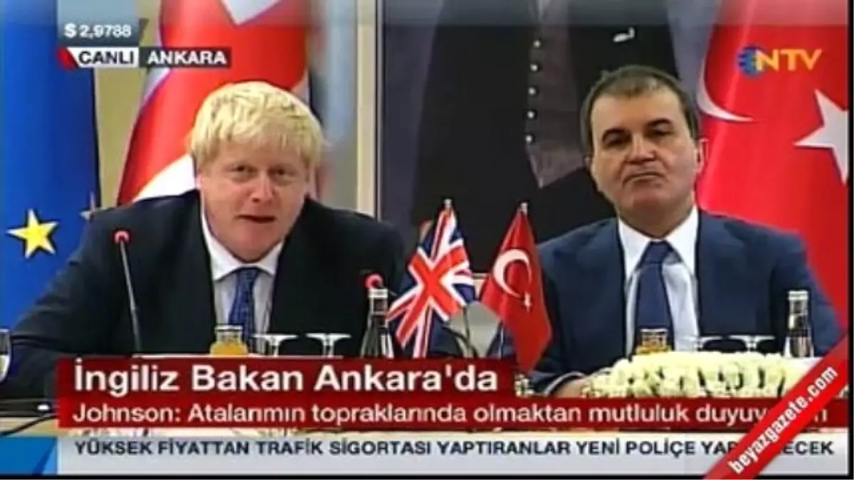 Boris Johnson\'dan Türk Halkına Övgüler