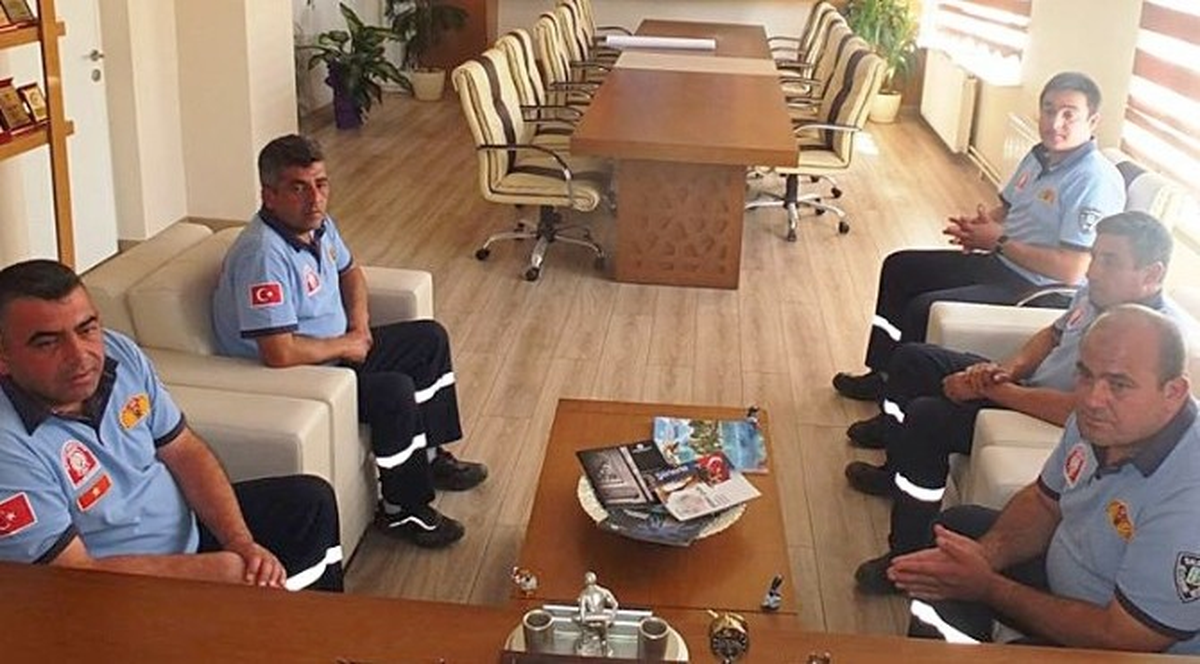 İtfaiyeciler Ersoy\'u Ziyaret Etti
