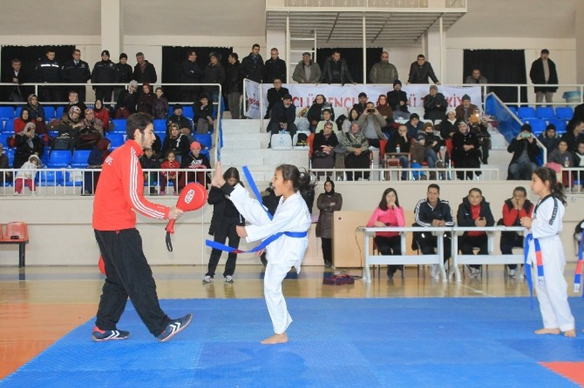 Karaman\'da Üçüncü Dönem Tekvando Kuşak Sınavı Yapıldı