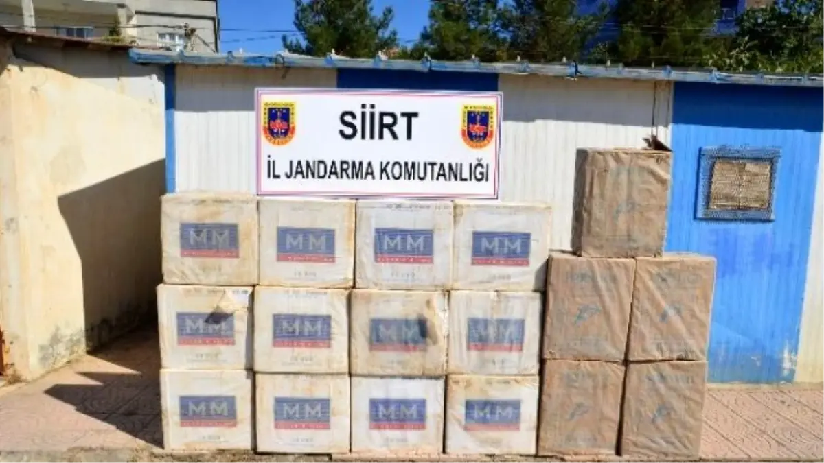 Siirt\'te 54 Bin 940 Paket Kaçak Sigara Ele Geçirildi