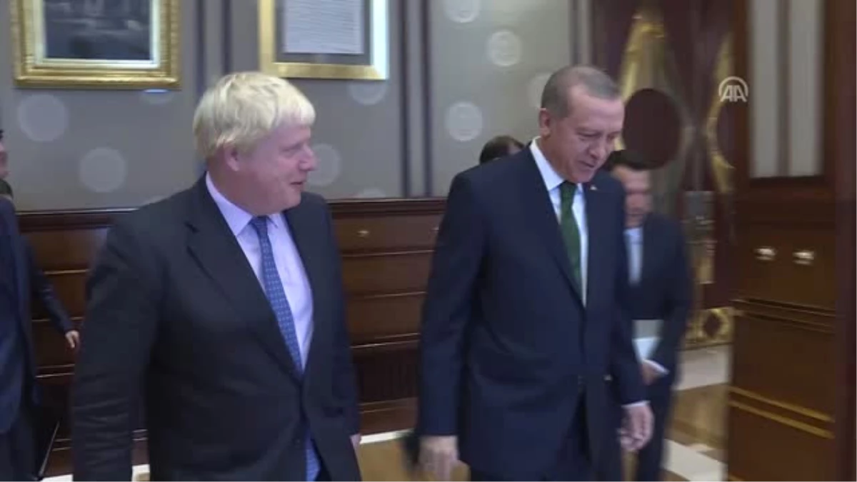 Cumhurbaşkanı Erdoğan ve Başbakan Yıldırım Johnson\'ı Kabul Etti
