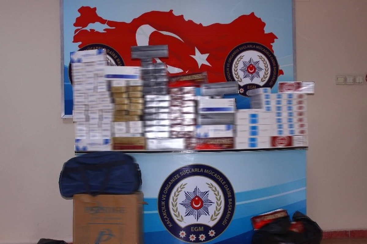 Erzincan\'da 2 Bin 450 Paket Kaçak Sigara Ele Geçirildi