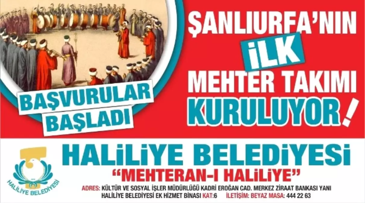 Haliliye Belediyesi\'nde Mehter Takımı Kuruluyor