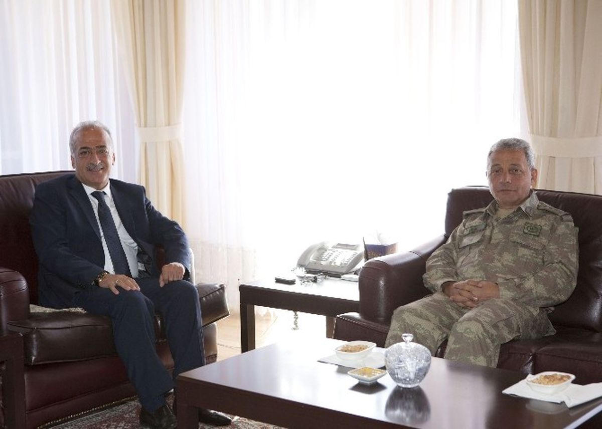 İl Jandarma Komutanı Çelik\'ten, Rektör Çomaklı\'ya Tebrik Ziyareti