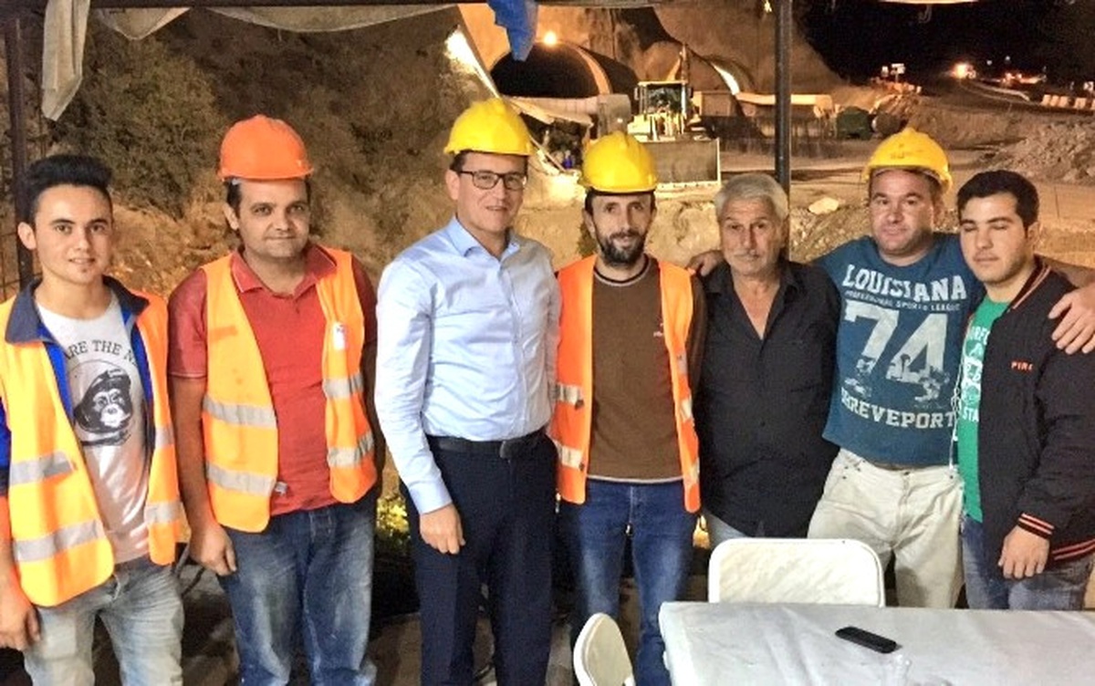 Atay Uslu, Tünel ve Yol Çalışmalarını İnceledi
