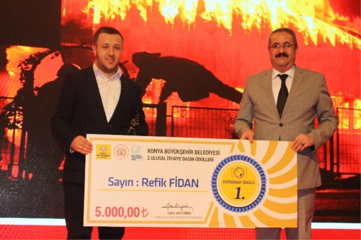 Konya İtfaiyesi Basın Ödüllerinde Birincilik Ödülü İha\'nın