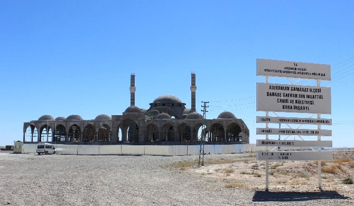 Sahabe Safvan Bin Muattal Cami ve Külliye İnşaatı Hızla Yükseliyor