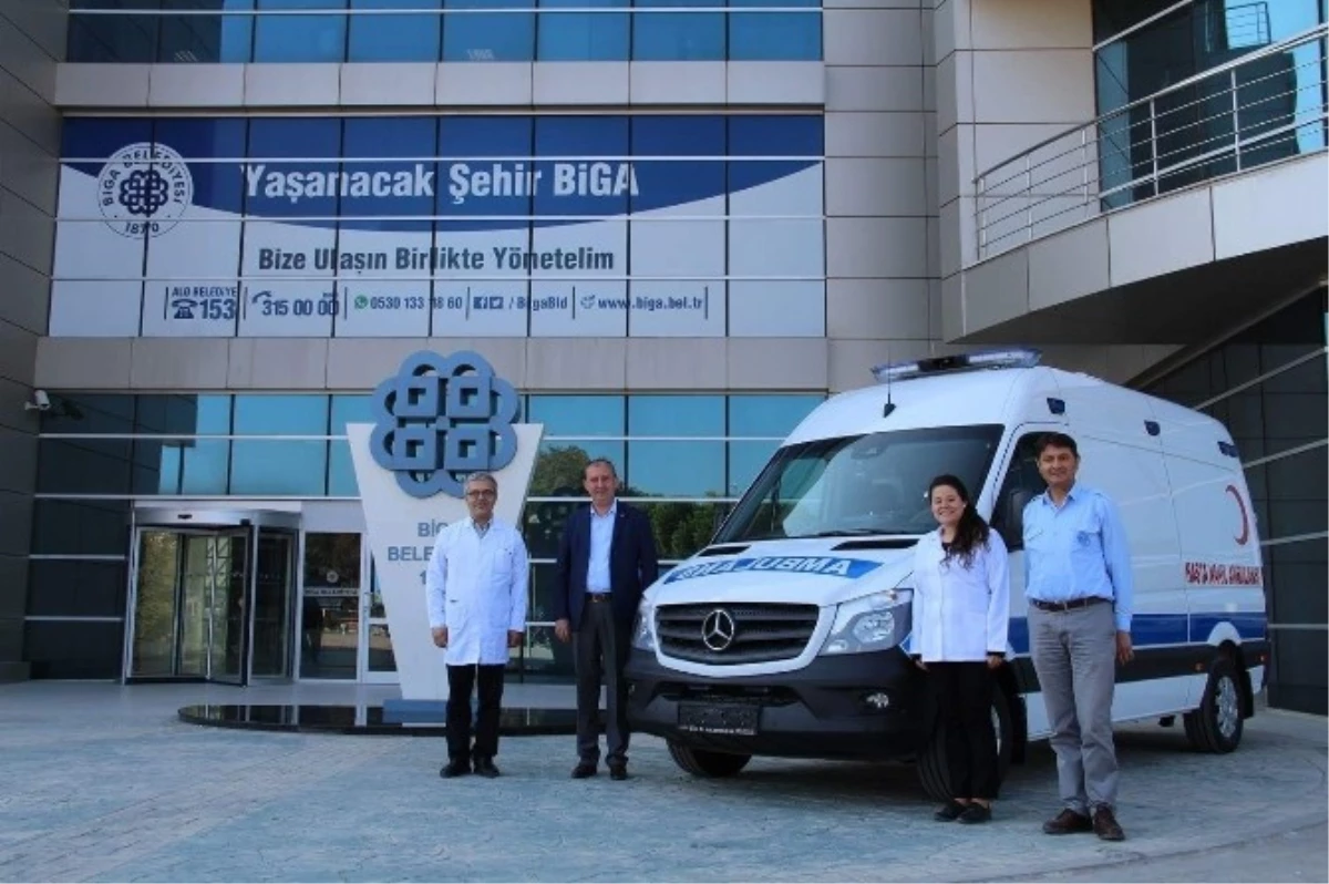 Biga Belediyesine Hasta Nakil Ambulansı Alındı