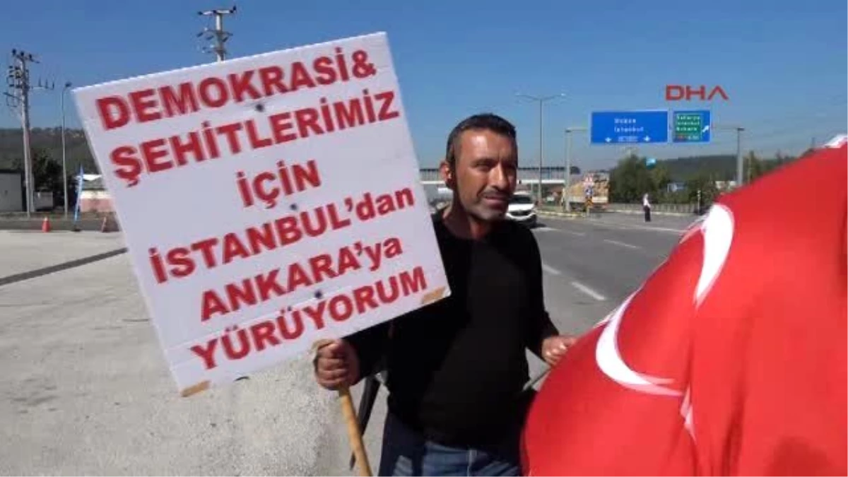 Darbe Girişimini Protesto İçin Ankara\'ya Yürüyor