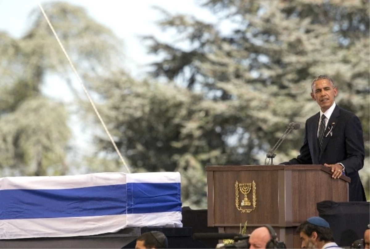 Şimon Peres\'in Cenazesine Katılan Obama\'dan, Mahmut Abbas\'a Teşekkür