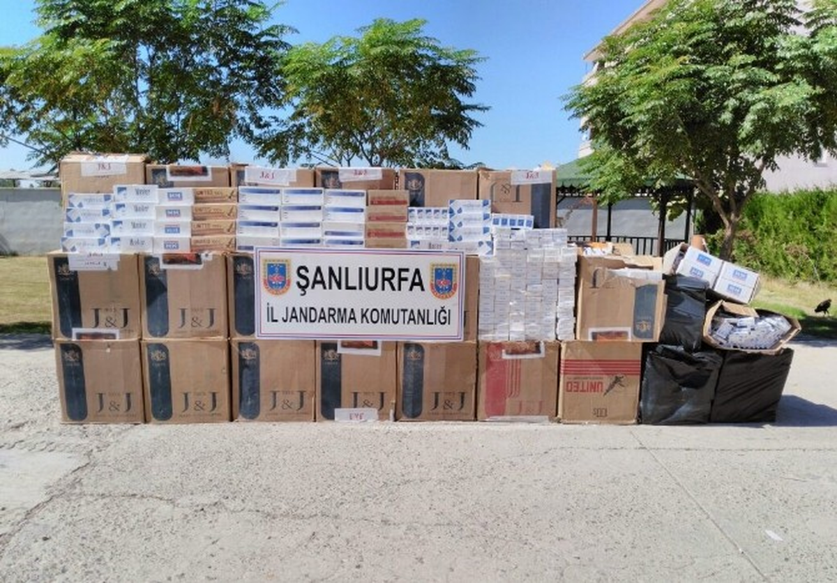 Şanlıurfa\'da 22 Bin Paket Kaçak Sigara Ele Geçirildi