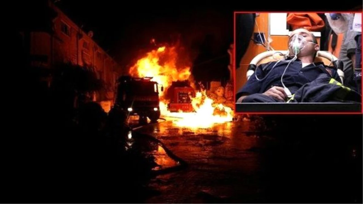 Gaziantep\'te Fabrika Yangını: 3\'ü Ağır 7 İtfaiyeci Yaralandı