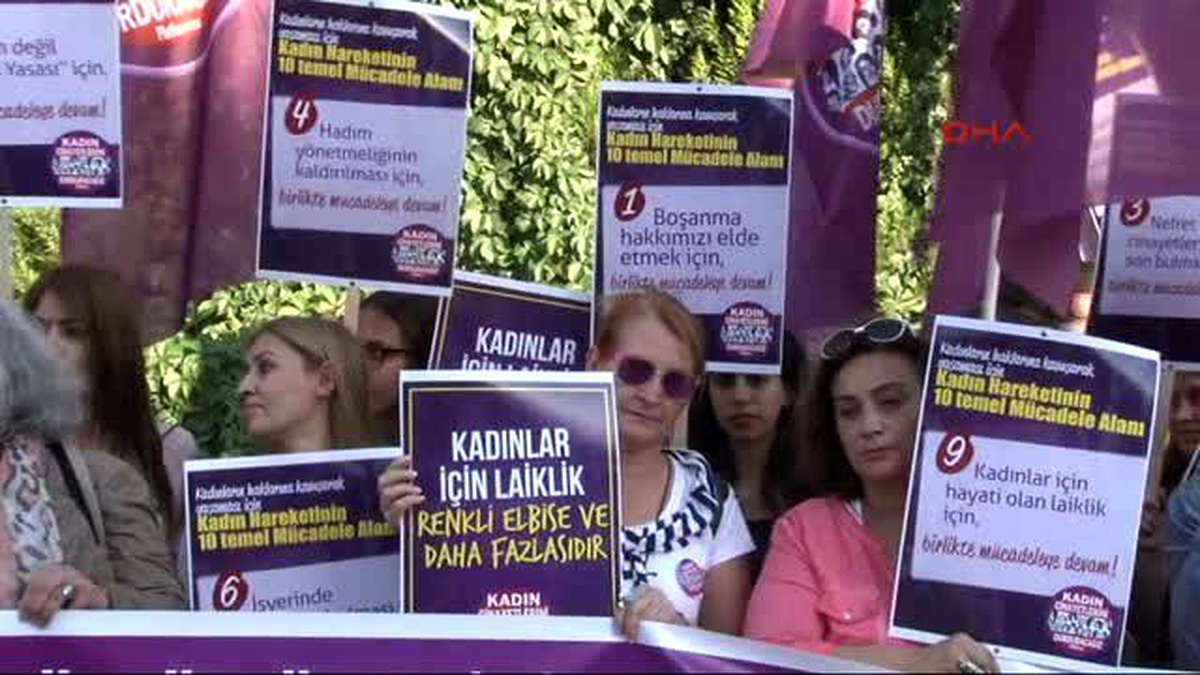 İzmir Kadınlara Yönelik Saldırılara Tepki Gösterdiler