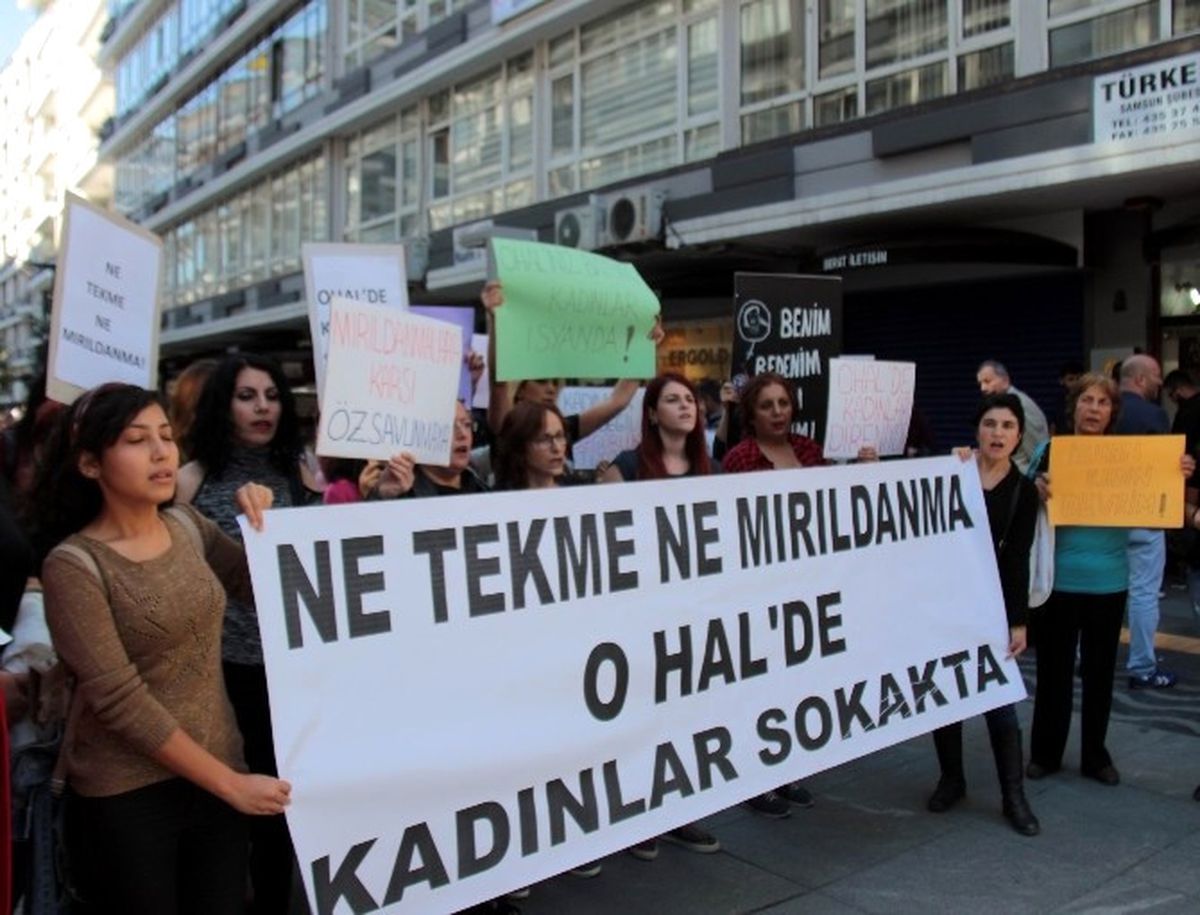 Kadınlardan Ohal ve Şiddet Eylemi
