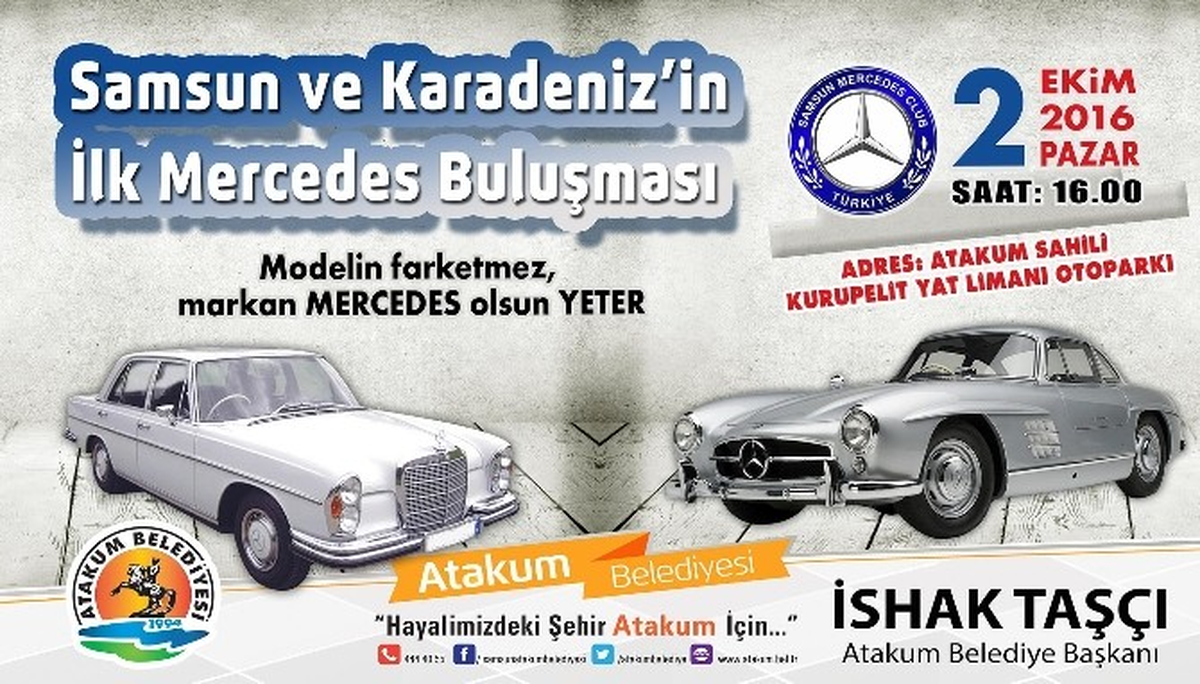 Mercedes\'ler Atakum\'da Buluşuyor