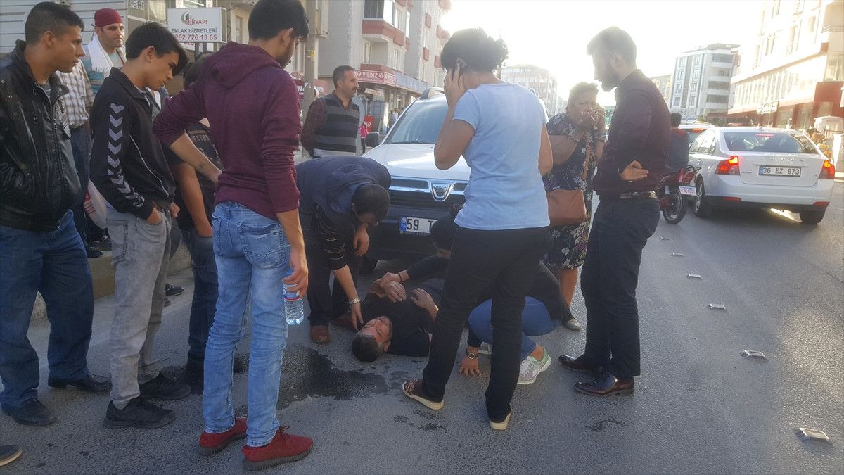Tekirdağ\'da Trafik Kazası: 1 Yaralı