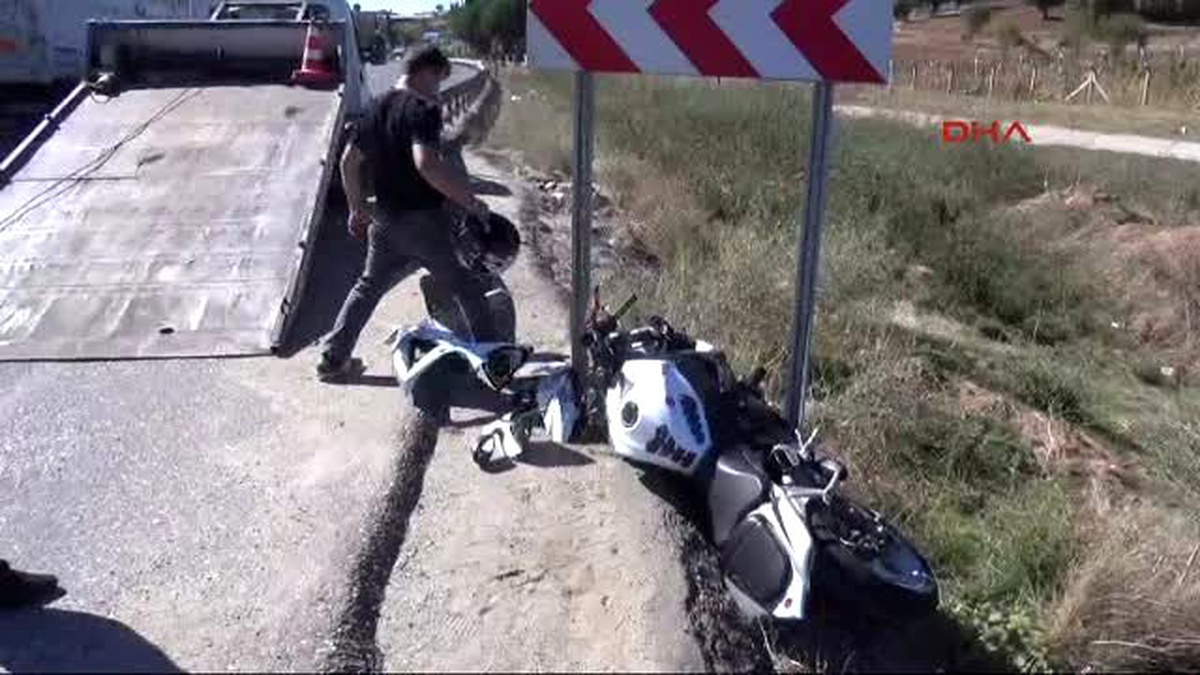 Uşak Kask ve Koruyucu Giysiler Motosikletliyi Ciddi Yaralanmadan Korudu