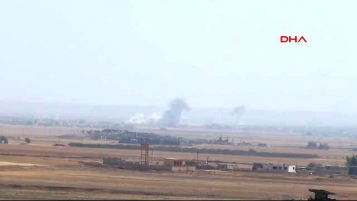 Kilis Işid Mevzileri Havadan ve Karadan Vuruluyor