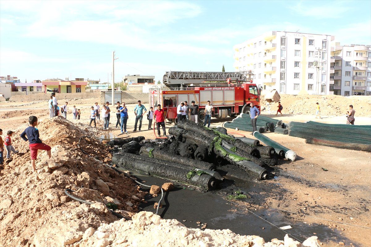 Ceylanpınar\'da Yangın