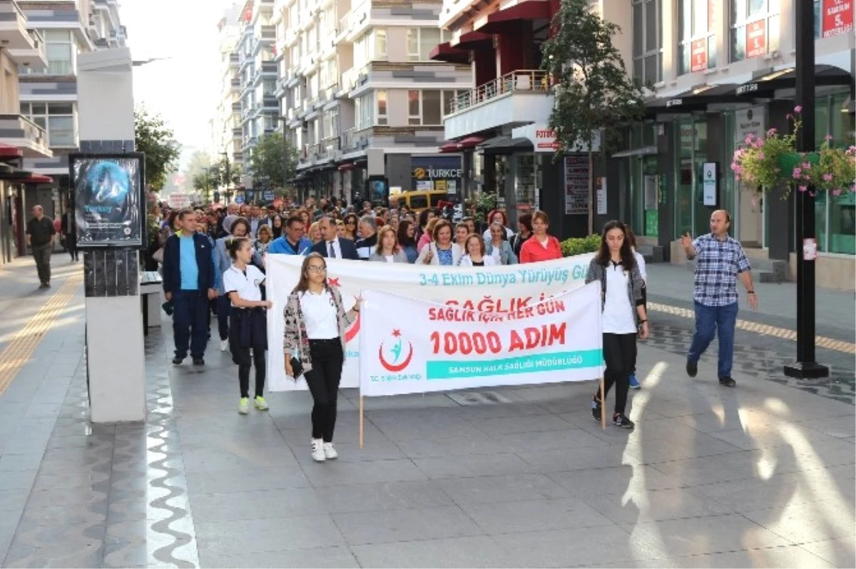 Samsun\'da Dünya Yürüyüş Günü Etkinliği