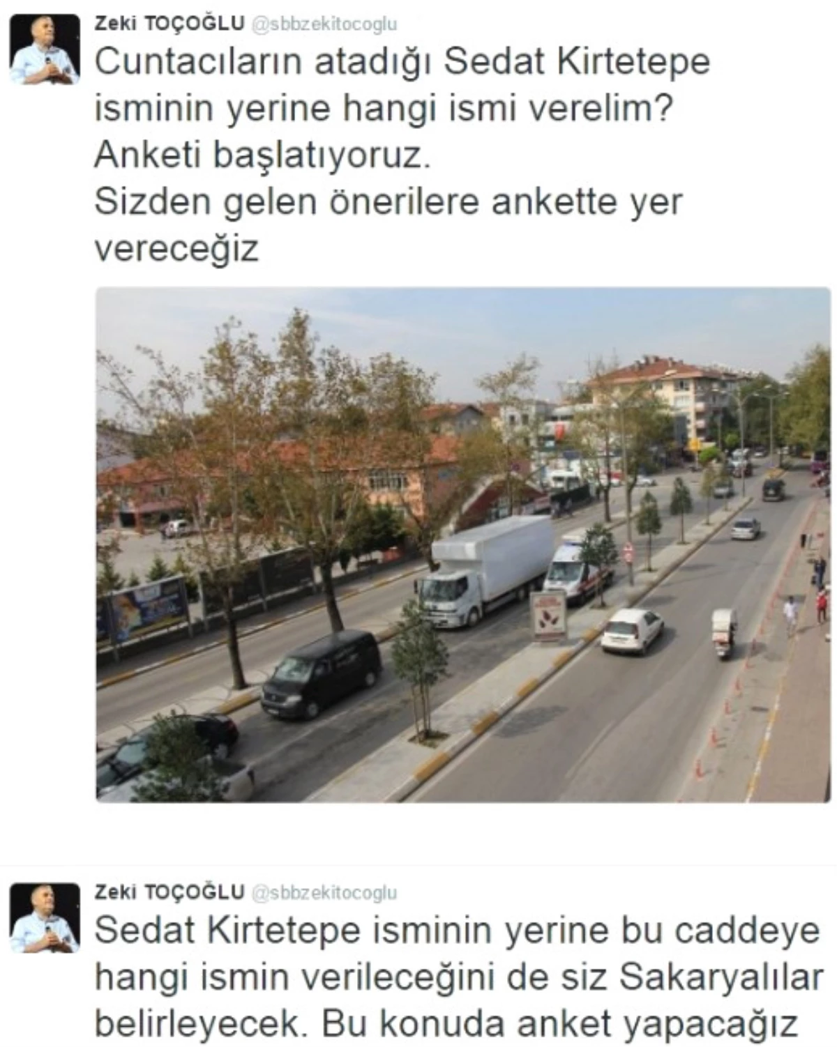 Sedat Kirtetepe Caddesi\'nin İsmi Değiştirilecek