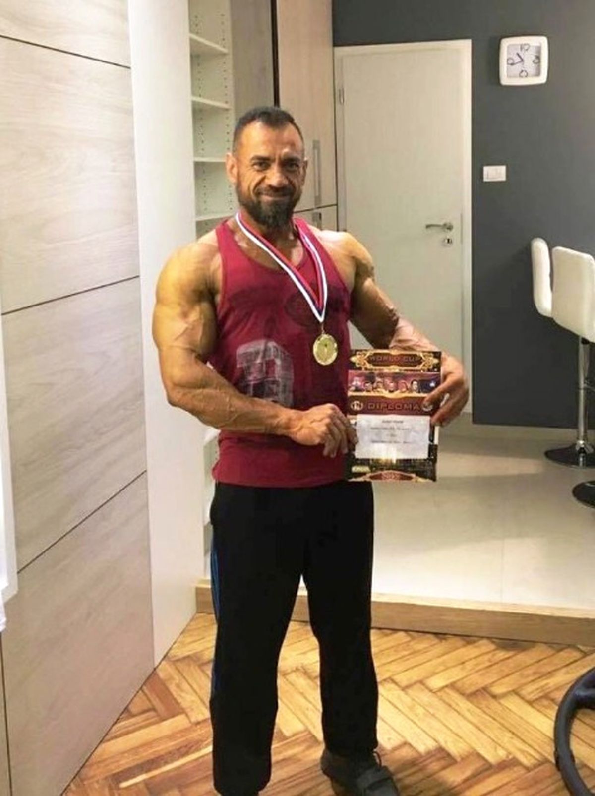 Vücut Geliştirme Şampiyonasında Dünya Üçüncüsü Oldu
