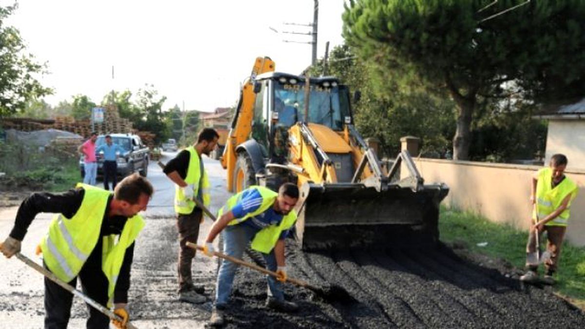 Başiskele\'de Yol Çalışması