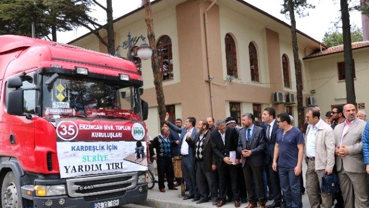 Erzincan\'dan Suriye\'ye Yardım Tırı