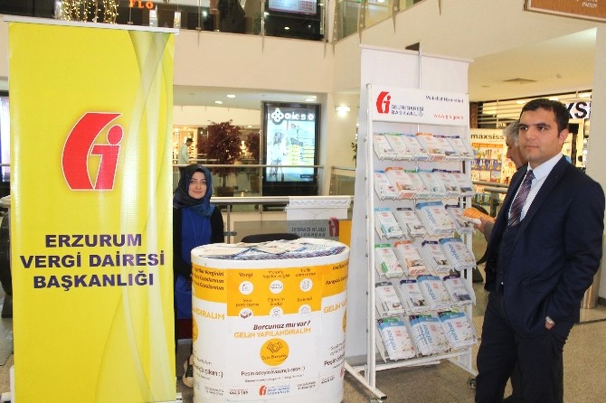 Erzurum Gelir İdaresi Başkanlığı Palerium Avm\'de Bilgilendirme Standı Açtı