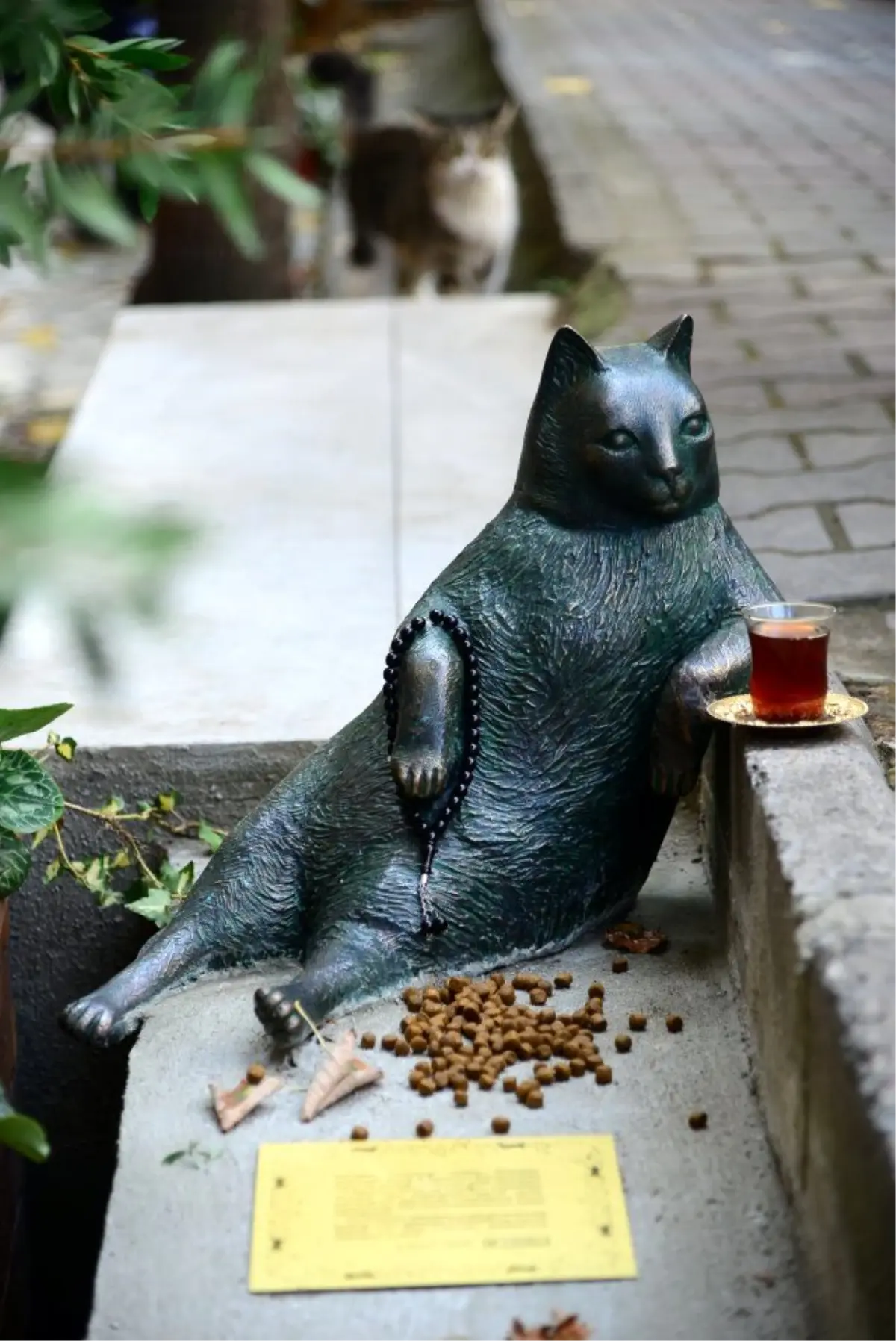 Kadıköy\'ün Kedisi \'TOMBİLİ\' Heykeli Açıldı