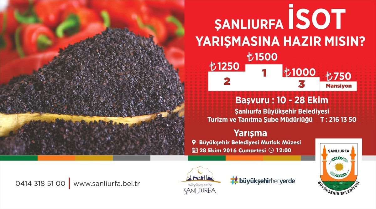 Şanlıurfa\'da İsot Yarışması Yapılacak