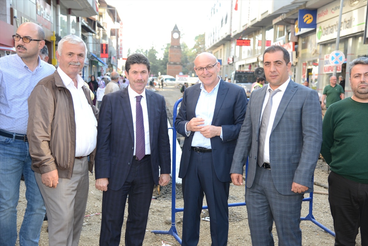 Terme\'de Baskı Beton ve Kaldırım Çalışmaları