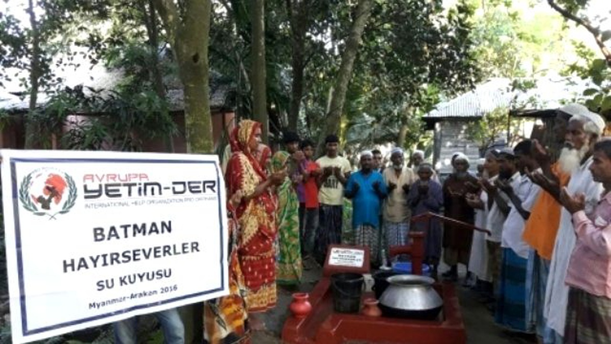 Batmanlı Hayıseverler, Arakan\'da Su Kuyusu Açtı