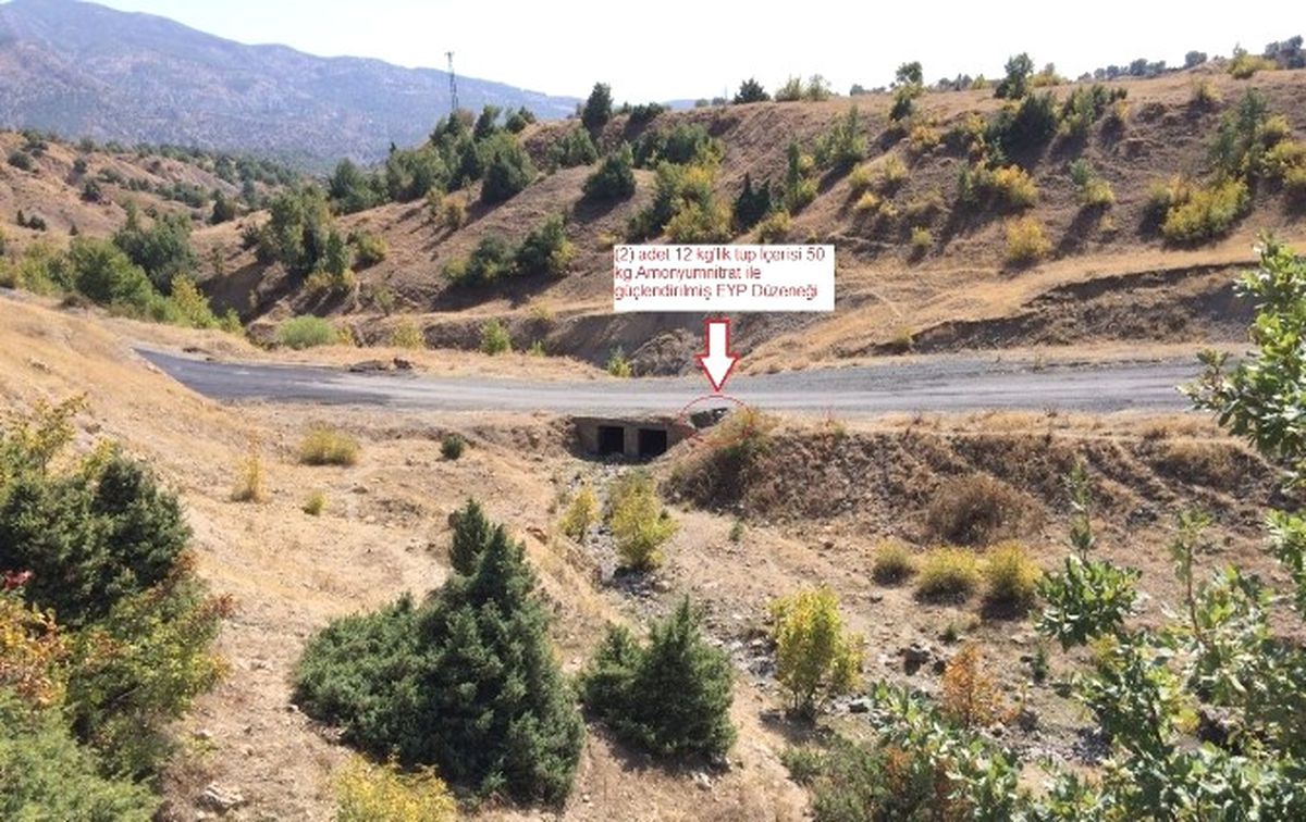 Diyarbakır\'da Menfeze Yerleştirilmiş Vaziyette 100 Kilogram Amonyum Nitrat ile Güçlendirilmiş Eyp...