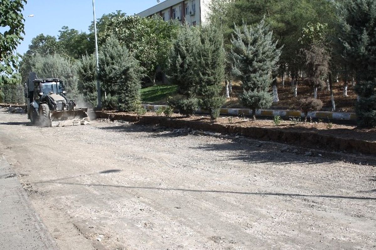 Dü\'de Asfalt Çalışmaları Devam Ediyor