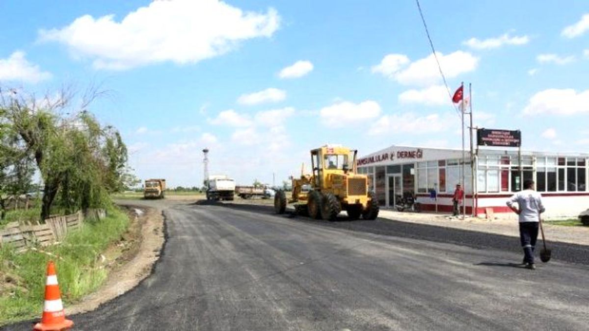 Ergene\'de Yol Yapım Çalışmaları