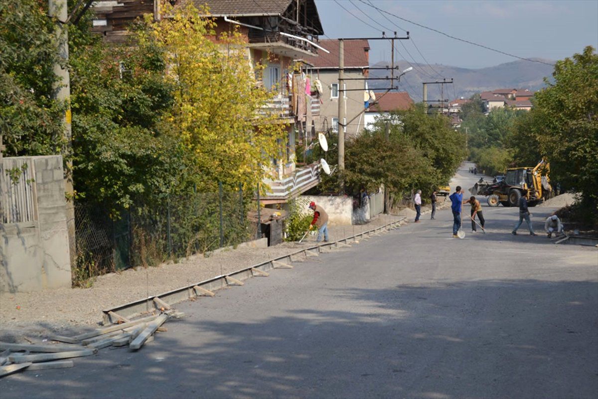 Karabük\'te Kaldırım Çalışması
